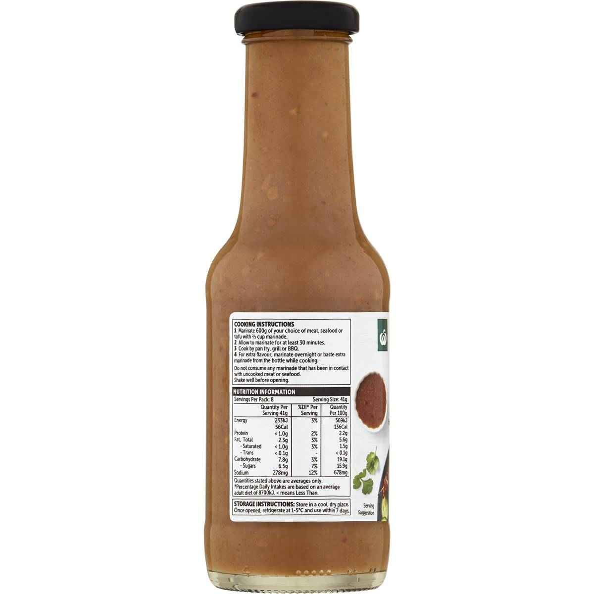 Woolworths Satay Marinade 330g