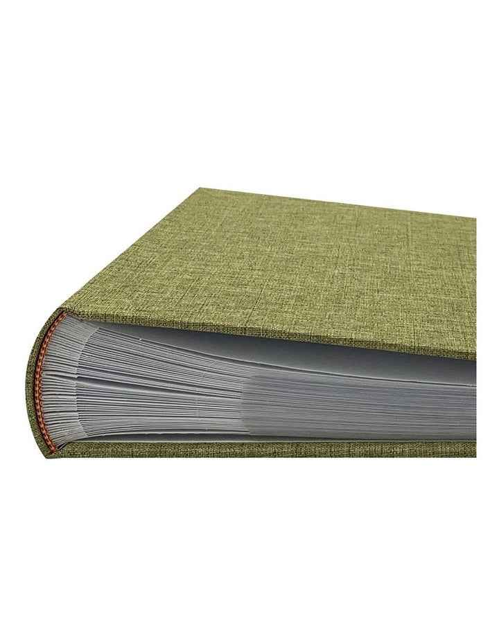 Plush Linen Photo Album 300 Photo Capacity in Duck Egg Green