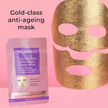 MCoBeauty Age Resist Active Gold Foil Face Sheet Mask each