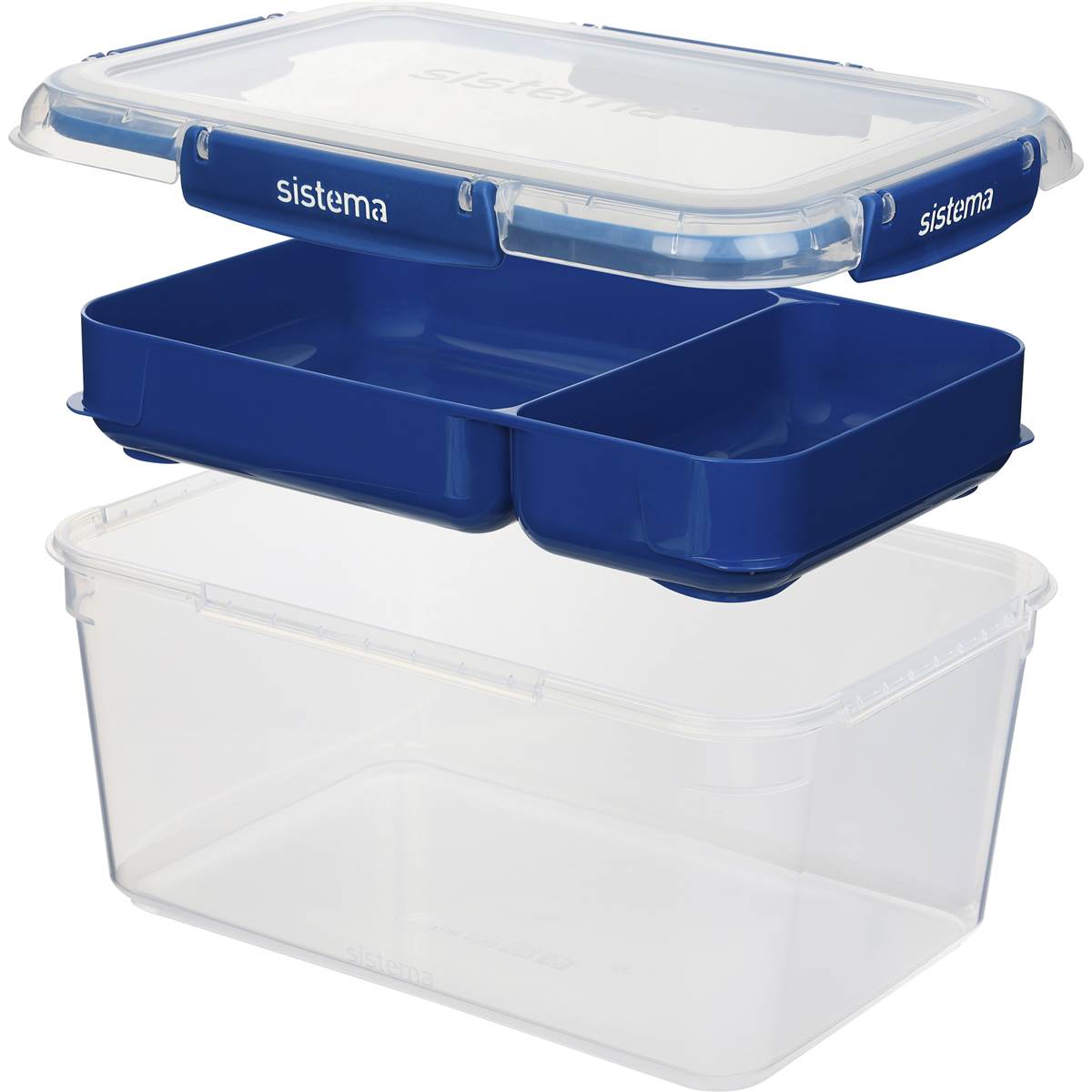 Sistema To Go Stax 2.2L Plastic Container With Lid each