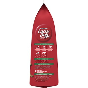 Lucky Dog Adult Minced Beef Vegetable & Marrowbone Dry Food 3kg