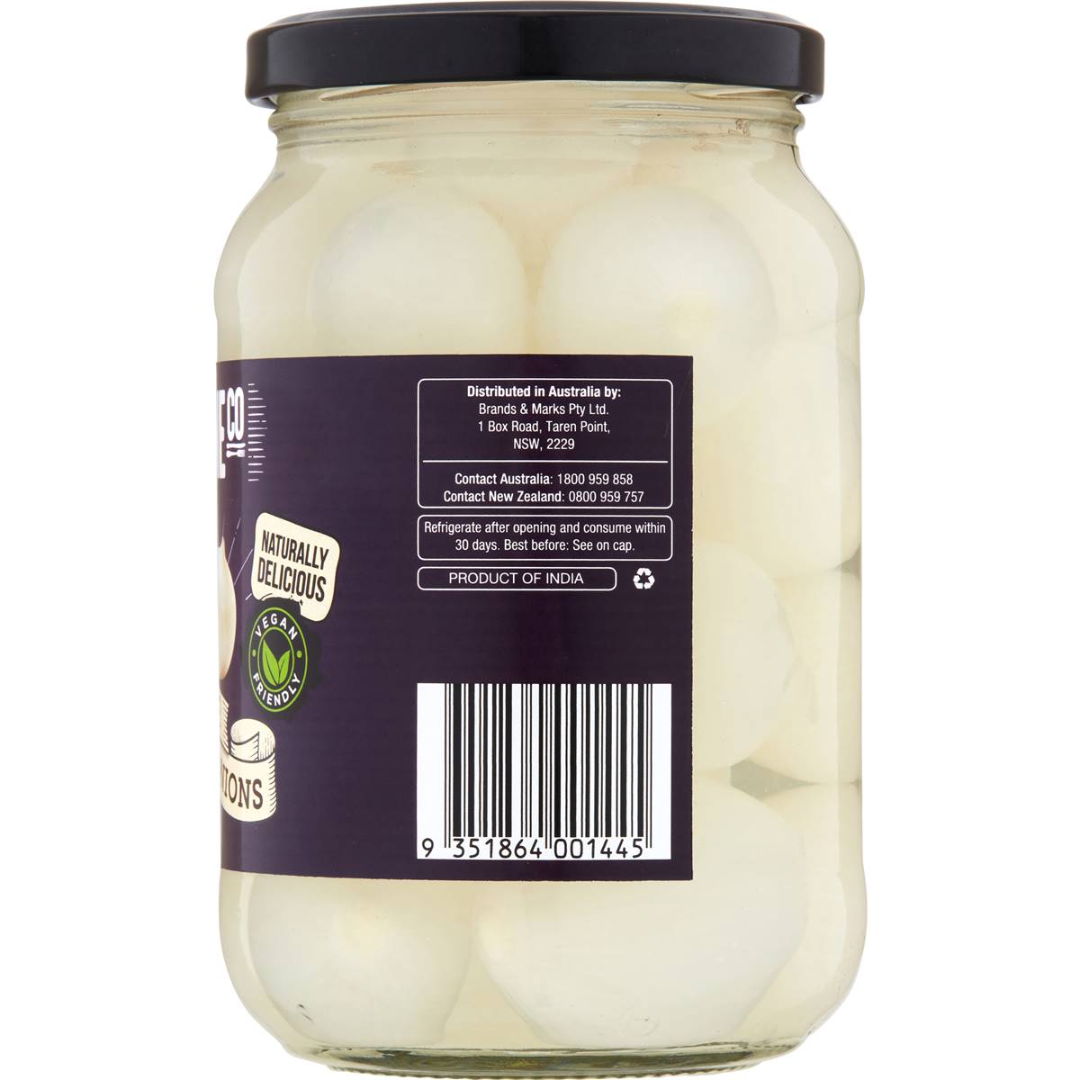 Bryne Co White Pickled Onions 500g