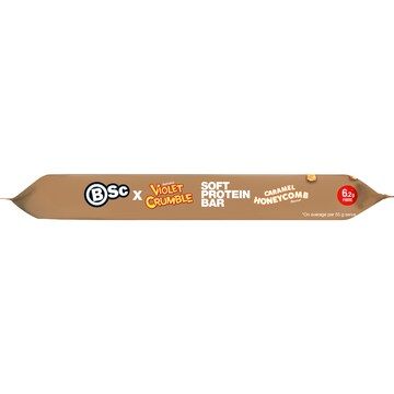 BSc x Violet Crumble Soft Protein Bar Caramel Honeycomb 55g