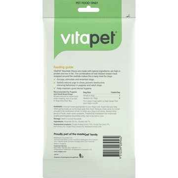 Vita Pet Chewz Chicken Wrapped Rawhide Twist Dog Treats 7 pack