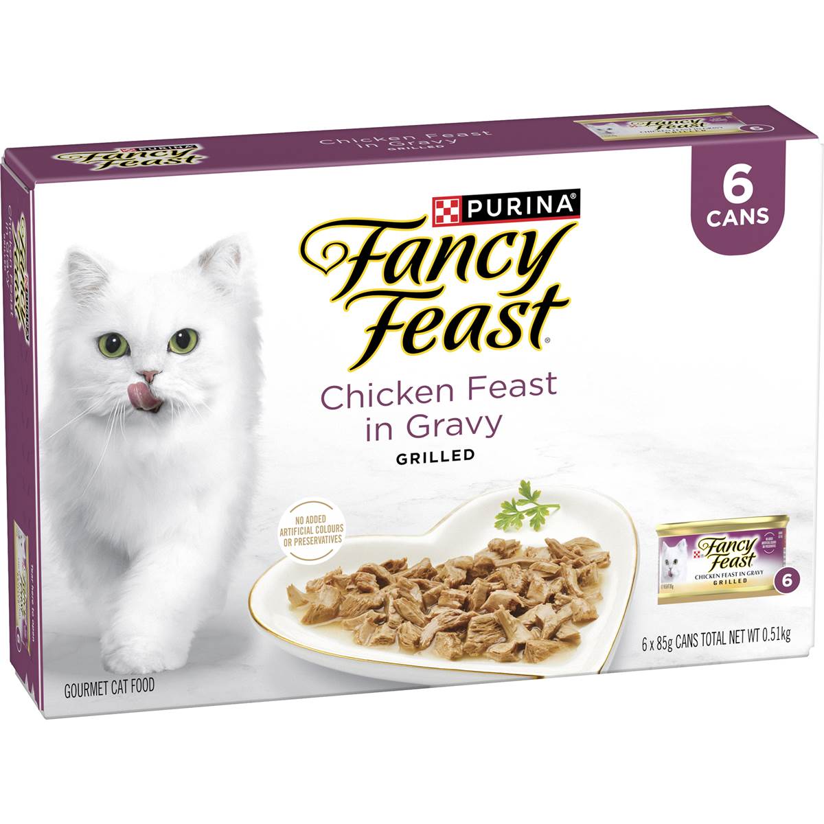 Fancy Feast Chicken Feast With Gravy Cat Food 85g x 6 pack