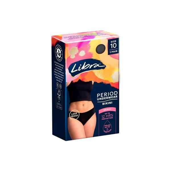 Period Underwear Bikini Black Size Small