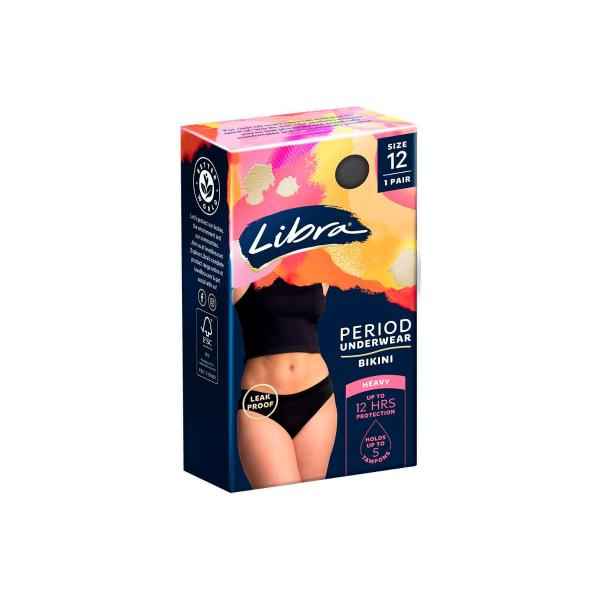 Period Underwear Bikini Black Size M