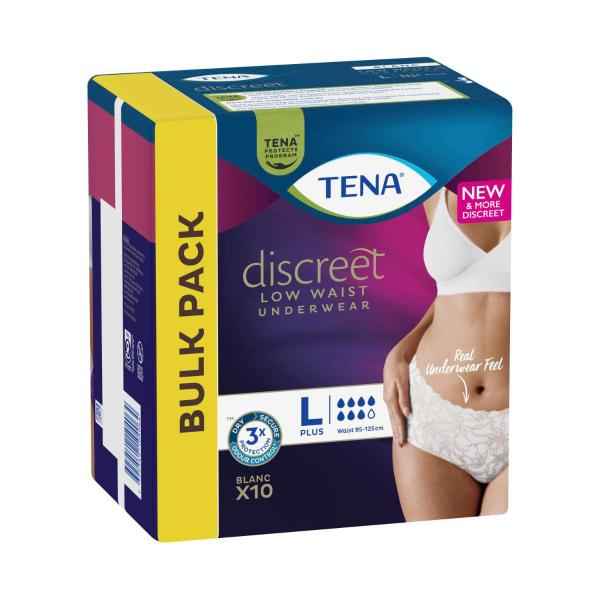 Discreet Pants Low Waist Blanc Size L