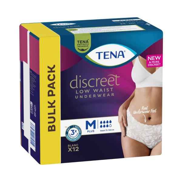 Discreet Pants Low Waist Blanc Size M