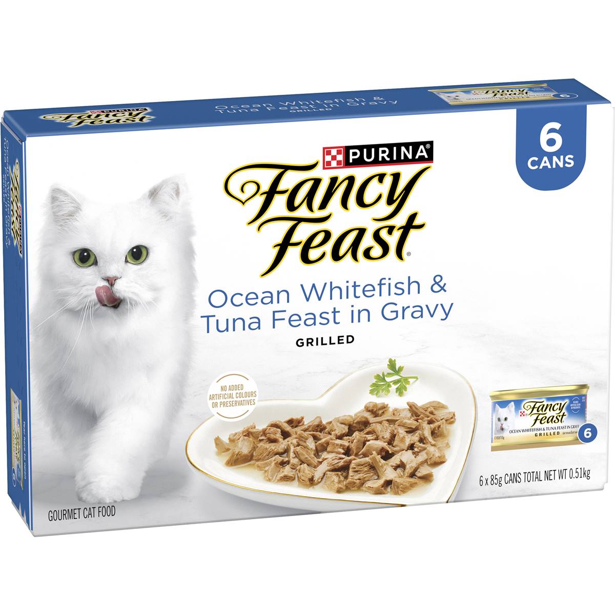 Fancy Feast Ocean Whitefish & Tuna With Gravy Cat Food 85g x 6 pack