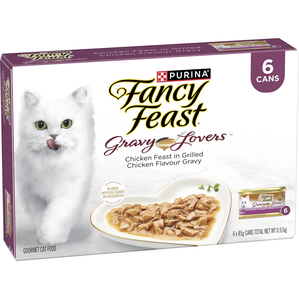 Fancy Feast Gravy Lovers Chicken Cat Food 85g x 6 pack