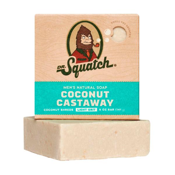 DR SQUATCH COCONUT CASTAWAY BAR SOAP 141G