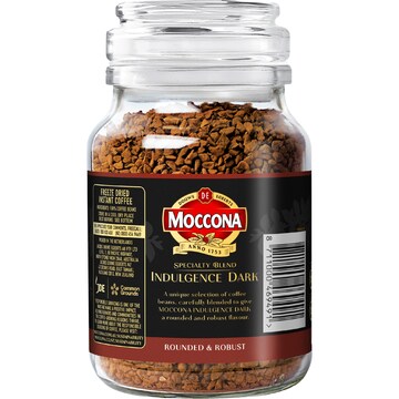 Moccona Freeze Dried Instant Coffee Indulgence Dark 200g