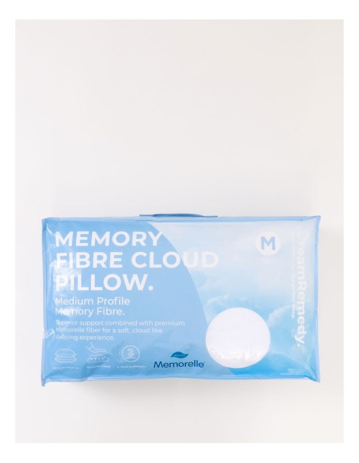 Memory Fibre Pillow Soft/Medium in White