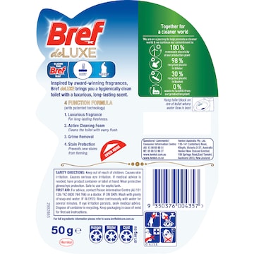 Bref Deluxe Lovely Jasmine Toilet Cleaner Block 50g