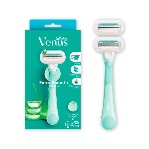 Venus Extra Smooth Sensitive Razor Kit With 2 Blades