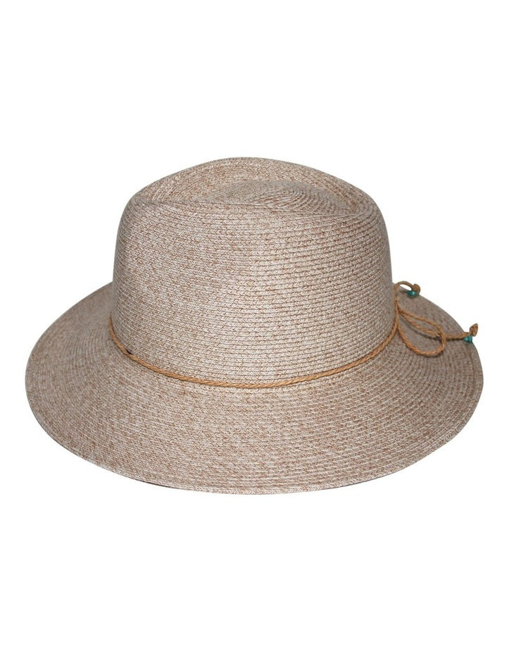 Avoca Flexibraid Fedora Hat in Oatmeal