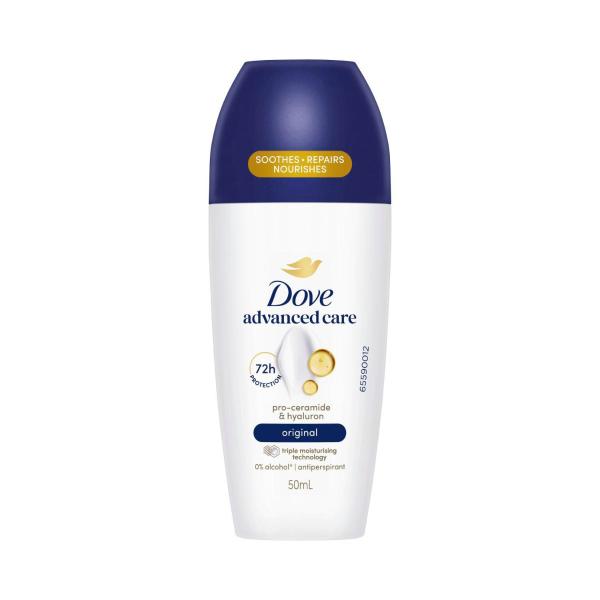 DOVE WOMEN ADVANCED DEODORANT ROLL ON 72HR ANTIPERSPIRANT ORIGINAL 50ML