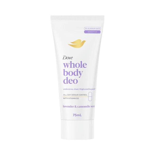 DOVE WOMEN WHOLE BODY DEODORANT CREAM LAVENDER CAMOMILE 75ML