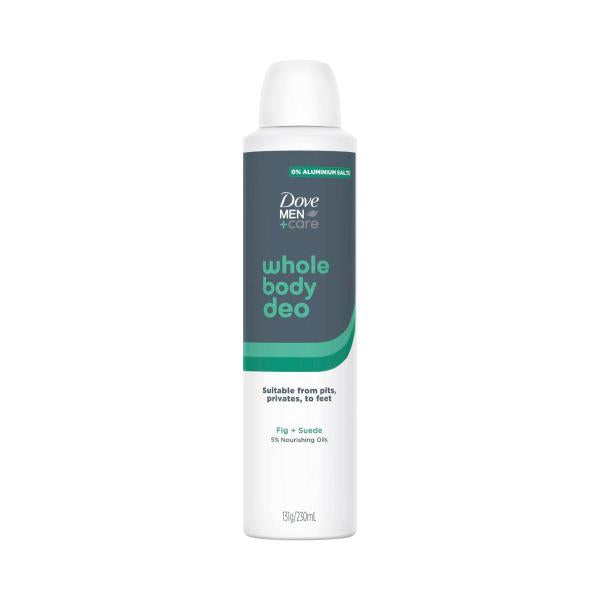 DOVE MEN WHOLE BODY DEODORANT SPRAY FIG SUEDE 230ML
