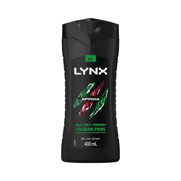 LYNX BODY WASH AFRICA 400ML