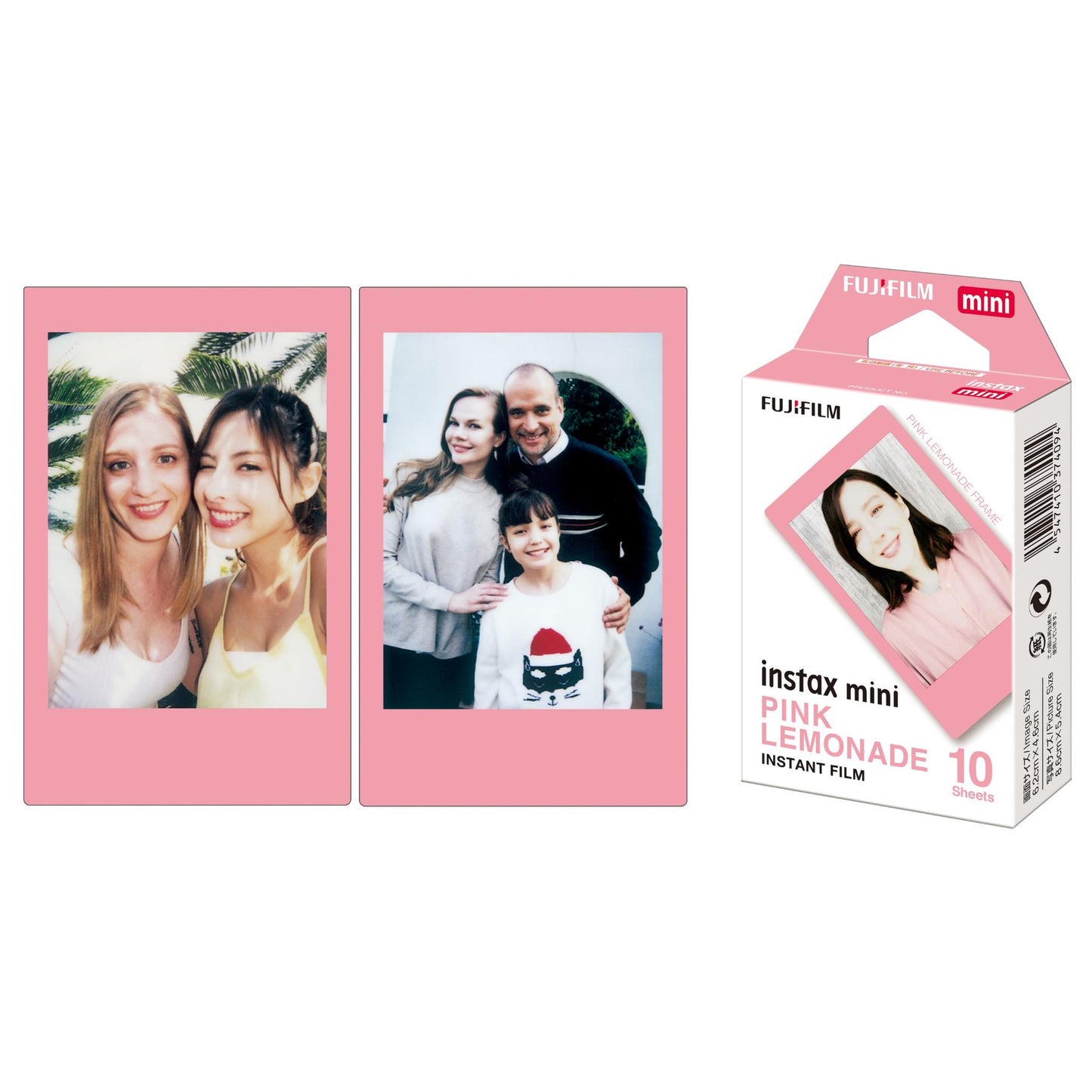 Fujifilm Instax Mini Film Pink Lemonade for Instax Mini Cameras (10 Pack)