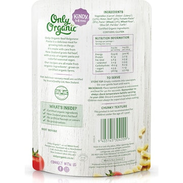 Only Organic Beef Bolognese 220g
