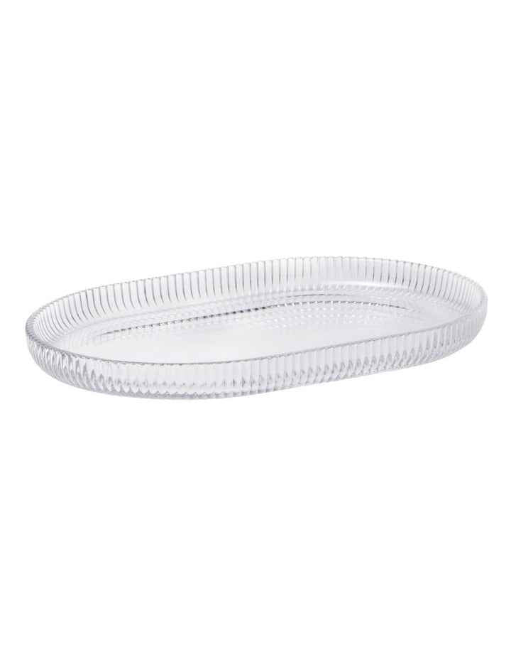 Ogin Platter Oval 38x25cm in Clear