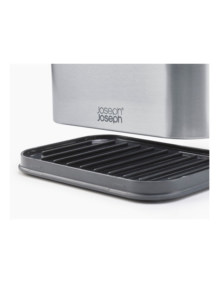 Surface Tiered Stainless Steel Sink Tidy in Grey