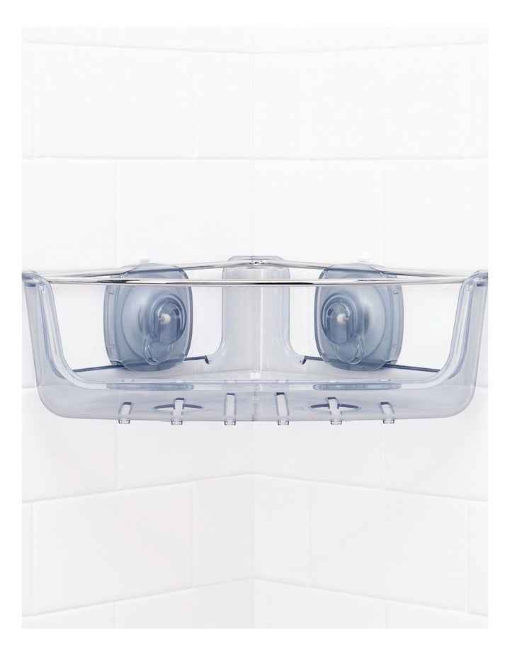 Strong Hold Suction Corner Basket in Clear
