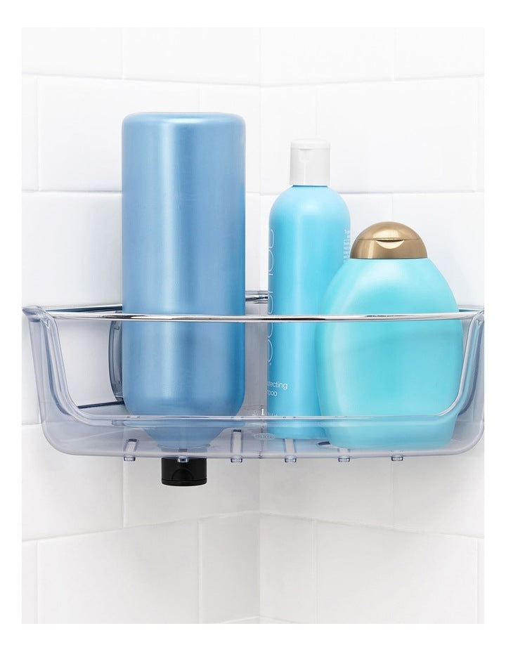 Strong Hold Suction Corner Basket in Clear