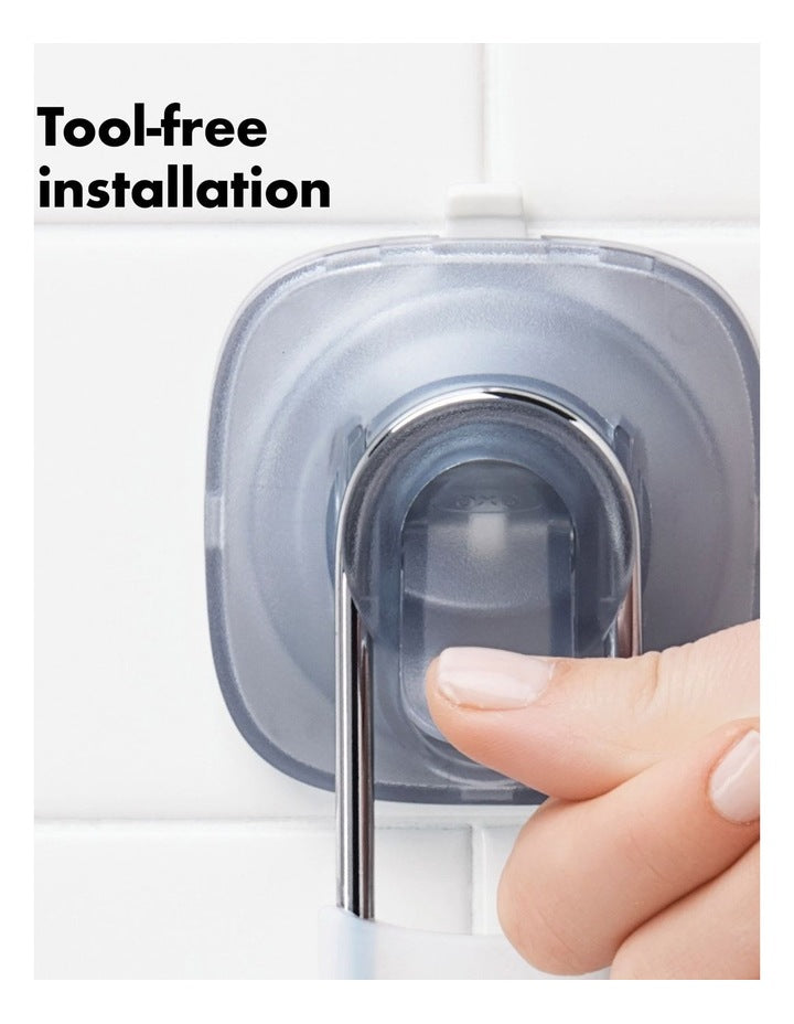 Strong Hold Suction Corner Basket in Clear