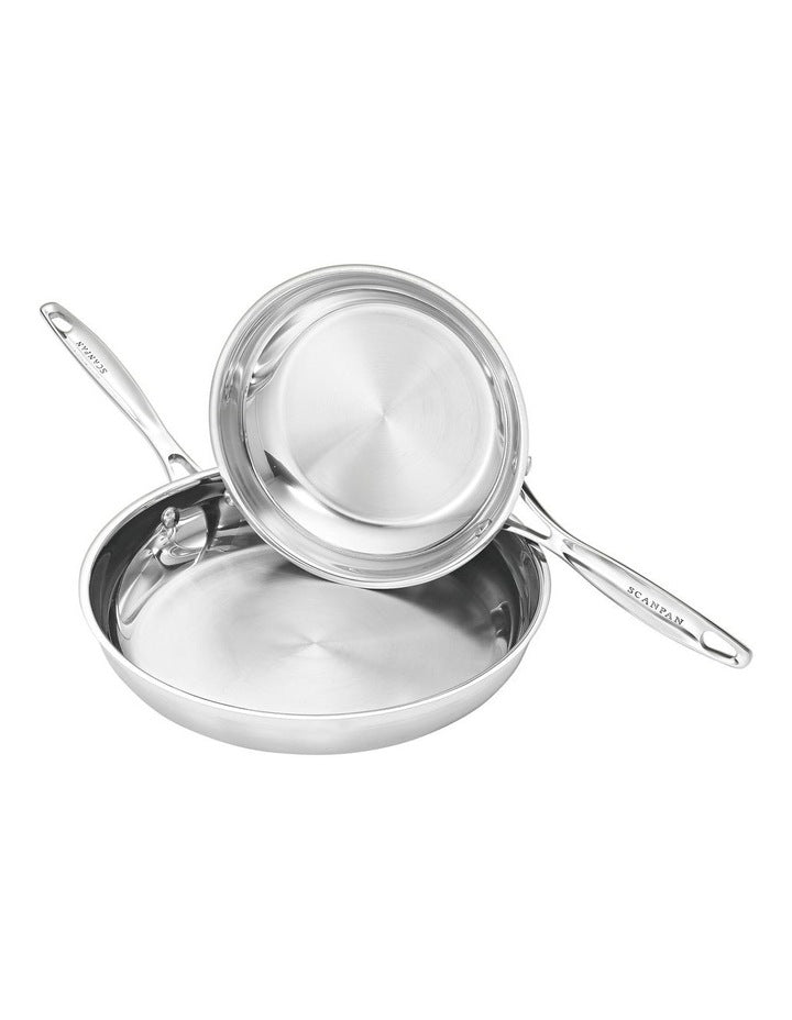 Impact 2 Piece Fry Pan Set in Stainless Steel