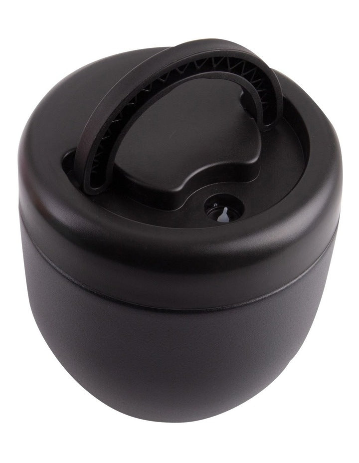 Stainless Steel Double Wall Insulated Food Pod 470ml in Black
