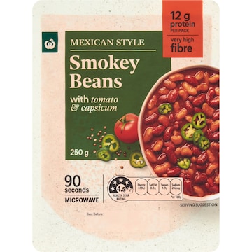 Woolworths Mexican Style Smokey Beans 250g