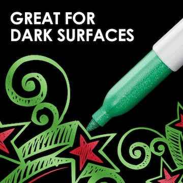Sharpie Permanent Marker Pens Fine Metallic Colours 3 pack
