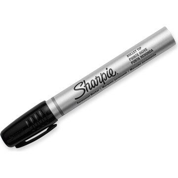 Sharpie Metal Permanent Marker Pens Bullet Tip Black 2 pack