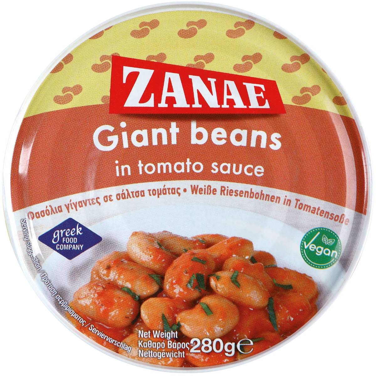 Zanae Giant Beans In Tomato Sauce 280G