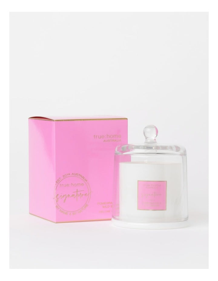Pomegranate & Wild Berries Candle With Cloche