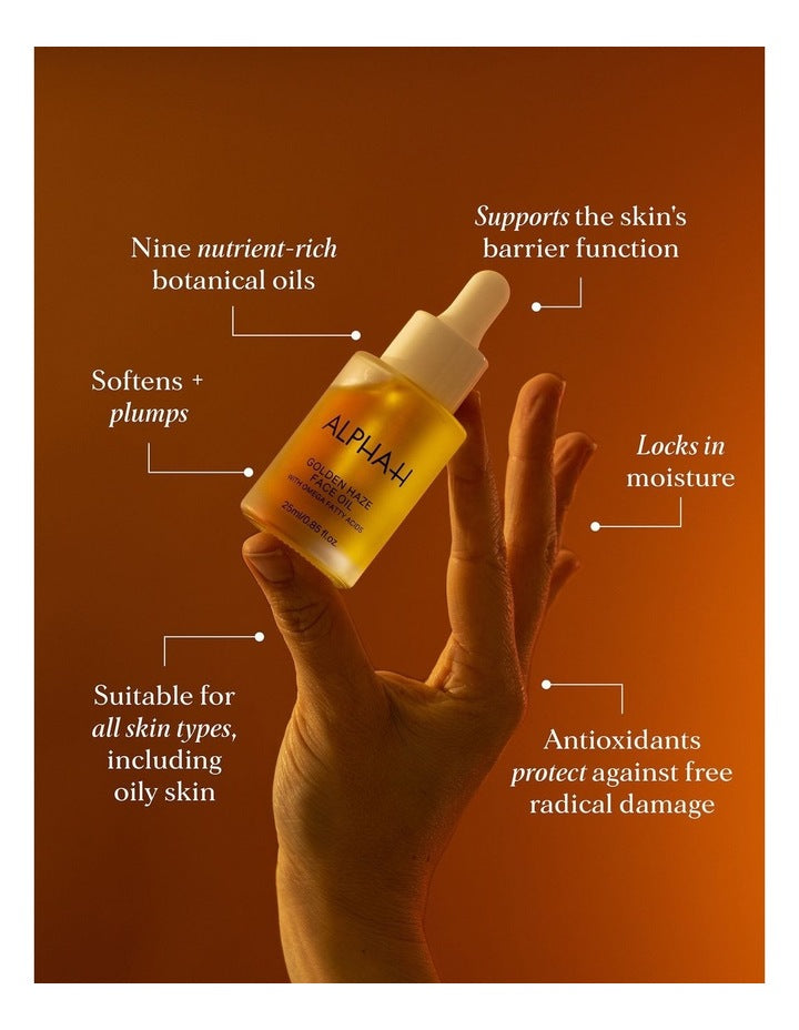 Golden Haze Face Oil with Omega Fatty Acids