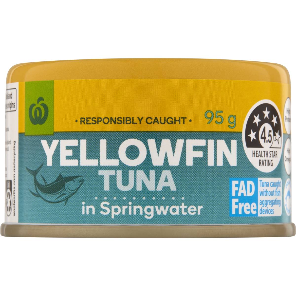 Woolworths Yellowfin Tuna In Springwater 95g