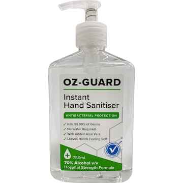 OzGuard Hand Sanitiser 750mL
