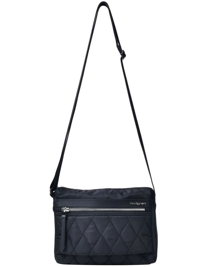 Eye Quilted Crossbody Bag in Black