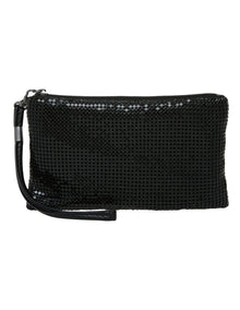 Micah Mesh Wristlet in Black