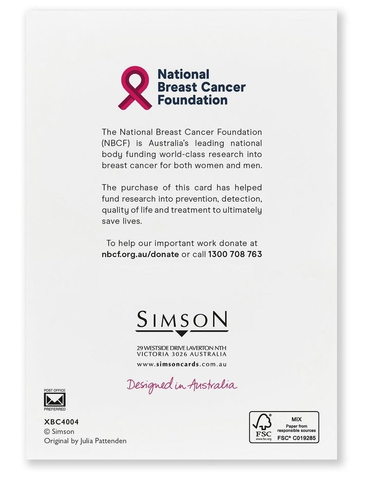 National Breast Cancer Foundation Charity Boxed Christmas cards Christmas Forest Design