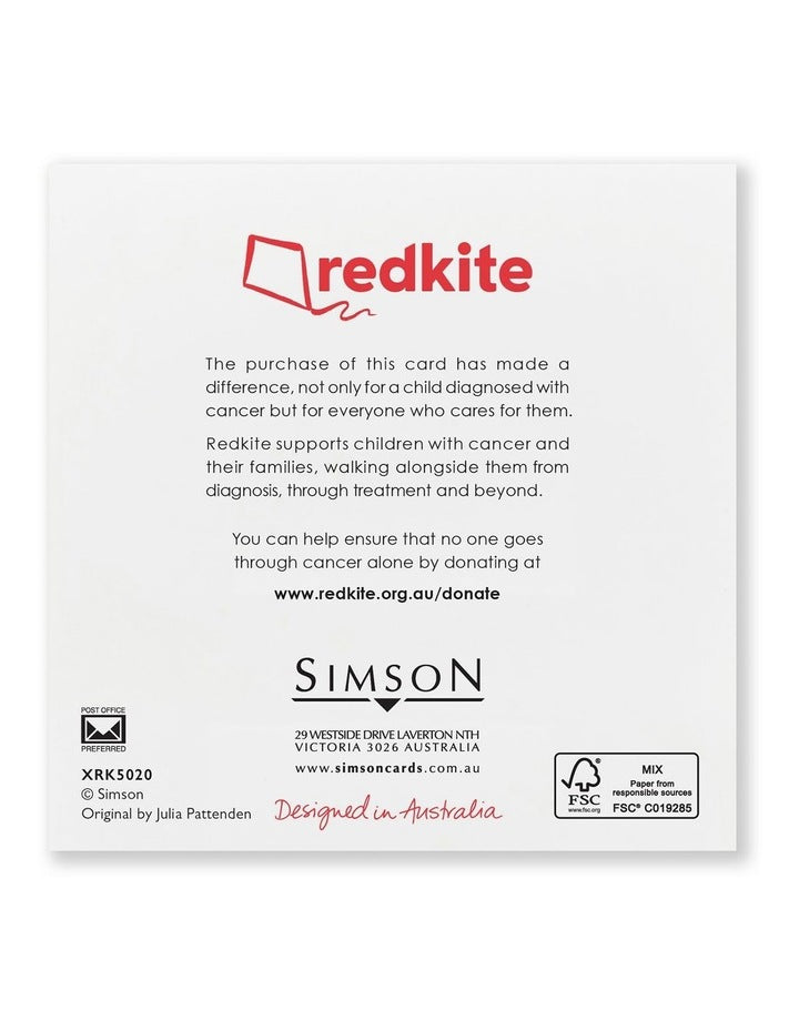 Red Kite Charity Boxed Christmas cards Waratah Wreath design