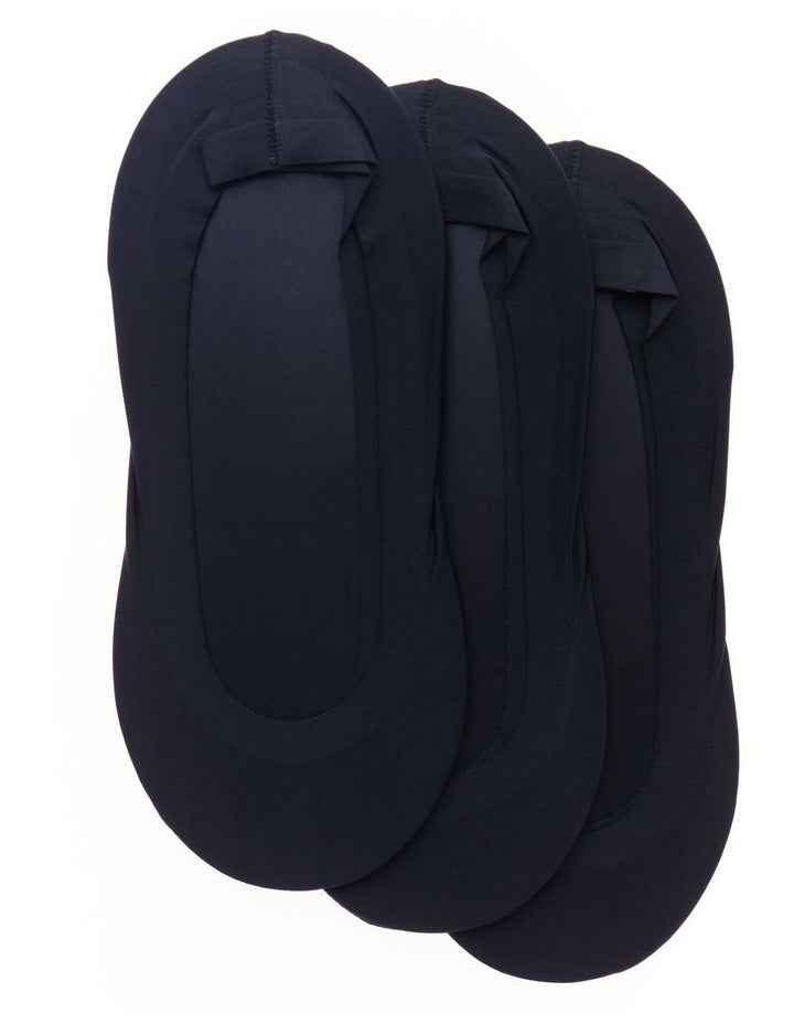 Laser Cut Footlets 3 Pack in Black