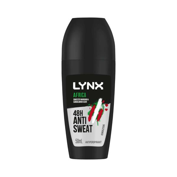 LYNX DEODORANT ROLL ON ANTIPERSPIRANT AFRICA 50ML