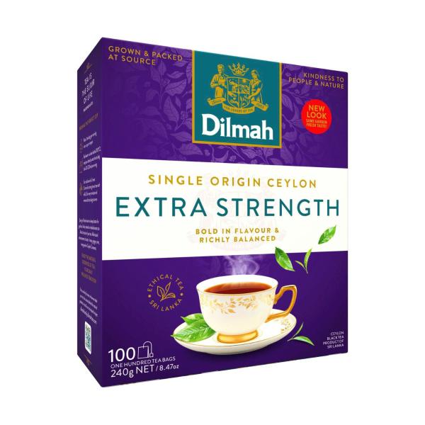 DILMAH EXTRA STRENGTH TEA CUP TEA BAGS 100 PACK