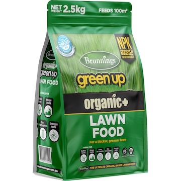 Brunnings Green Up Organic Lawn Food 2.5kg